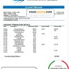 Bosnia and Herzegovina Bosna Bank International proof of address bank statement template in Word and PDF format