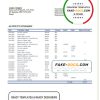 Brazil Banco Votorantim bank statement template in Word and PDF format