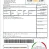 Brazil Bradesco bank proof of address statement template in Word and PDF format