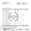 Brazil Itau bank statement template in Word and PDF format, fully editable