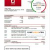 Brunei CIMB proof of addres statement template in Word and PDF format