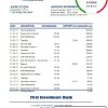 Bulgaria Fibank bank statement easy to fill template in Excel and PDF format (AutoSum)