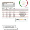 Bulgaria Postbank bank proof of addres statement template in Word and PDF format