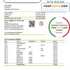 Burkina Faso Ecobank proof of address bank statement template in Word and PDF format (.doc and .pdf)