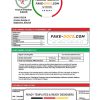 Burundi Bank of the Republic of Burundi proof of address bank statement template in Word and PDF format