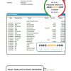 Cabo Verde Banco Africano de Investimentos bank statement Excel and PDF template (AutoSum)