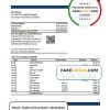 Cambodia ACLEDA bank statement Excel and PDF template (AutoSum)