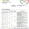 Cambodia Foreign Trade Bank of Cambodia bank statement template in Word and PDF format