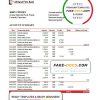 Cameroon Afriland First bank statement Excel and PDF template (AutoSum)