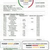Cameroon Atlantic bank statement template in Excel and PDF format