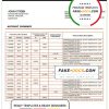 Cameroon SCB bank statement template in Word and PDF format