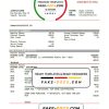 Cameroon UBA bank statement template in Word and PDF format