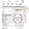 Canada American Express Air Miles Credit Card account statement template in .xls and .pdf file format (AutoSum)