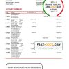 Canada Scotiabank bank statement .xls and .pdf template, completely editable (AutoSum)