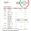 Canada Scotiabank bank statement template in Word and PDF format