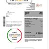 Ireland Virgin Media utility bill template editable in Word and PDF, version 1