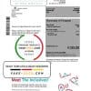 Ireland Virgin Media utility bill template in Word and PDF format, version 2