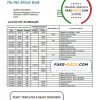 Chad Ecobank bank statement template in Word and PDF format