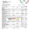 China Citic Bank Corp bank statement template in Word and PDF format