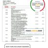 Colombia Banco Davivienda bank statement template in Word and PDF format