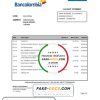 Colombia Bancolombia bank statement easy to fill template in Word and PDF format