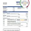 Comoros Exim bank statement template in Word and PDF format
