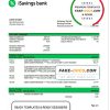 Comoros iSavings bank statement template in Word and PDF format