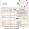 Congo Credit du Congo bank statement template in Word and PDF (.doc and .pdf) format