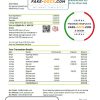 Congo Ecobank bank statement template in Word and PDF (.doc and .pdf) format