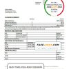 Croatia Podravska bank statement template in Word and PDF format