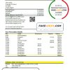 Croatia Raiffeisen Bank statement easy to fill template in .xls and .pdf file format