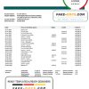 Cuba Banco Popular de Ahorro (BPA) bank proof of address statement template in Word and PDF format