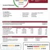 Cuba Bandec Banco de Credito y Comercio bank statement template in Word and PDF format, good for address prove