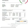 Cyprus Alpha Bank statement easy to fill template in Excel and PDF format