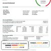 Cyprus Alpha Bank statement template in Word and PDF format