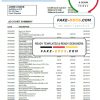 Czech Republic Československá Obchodní Banka statement template in Word and PDF format