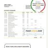 Czechia Equabank bank statement template in Word and PDF format