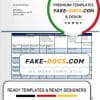 Denmark Danskebank proof of address bank statement template in Word and PDF format (.doc and .pdf)