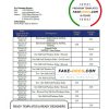 Djibouti Exim bank statement template in Word and PDF format