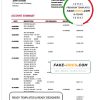 Dominica Barnett Capital bank statement template in Word and PDF format