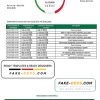 Dominica National Bank of Dominica bank statement template in Word and PDF format