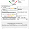 Italy Linea Italia utility bill template in Word and PDF format