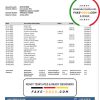 Ecuador Banco Bolivariano proof of address bank statement template in Word and PDF format