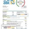 Egypt Al Ahli Bank of Kuwait bank statement easy to fill template in Word and PDF format