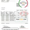Egypt HSBC bank statement template in Word and PDF format