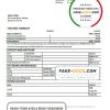 Equatorial Guinea CCEI bank proof of address statement template in Word and PDF format
