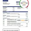 Ethiopia Dashen proof of address bank statement template in Word and PDF format