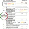 Colombia Banco Davivienda bank statement Excel and PDF template (AutoSum)