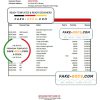 Congo Afriland First Bank statement Excel and PDF template (AutoSum)
