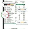 Costa Rica Banco Lafise bank statement Excel and PDF template